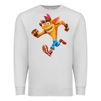 Dove Grey CRASH BANDICOOT Premium Sweatshirt - linhVisuals