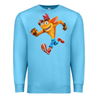 Ocean Blue CRASH BANDICOOT Premium Sweatshirt - linhVisuals