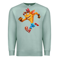 Seafoam CRASH BANDICOOT Premium Sweatshirt - linhVisuals