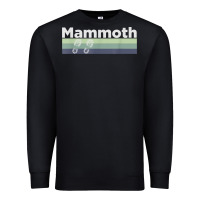Black retro hiking boottrail running   mammoth california t shirt Premium Sweatshirt - linhVisuals