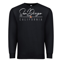 Black san diego ca sweatshirt Premium Sweatshirt - linhVisuals