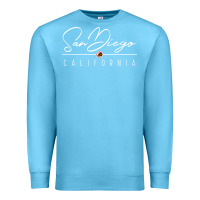 Ocean Blue san diego ca sweatshirt Premium Sweatshirt - linhVisuals