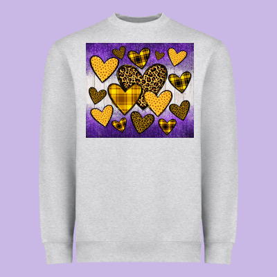 Lakers Hearts Heavyweight Sweatshirt Designed By Jahusdesignshop
