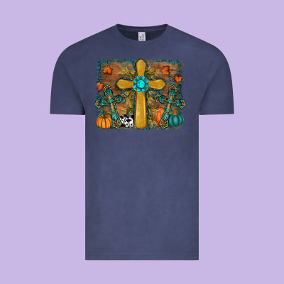 Fall Cross Vintage Tee Designed By Ranaportraitstore