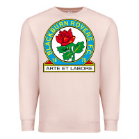 Pale Pink rovers black burn fc Premium Sweatshirt - linhVisuals
