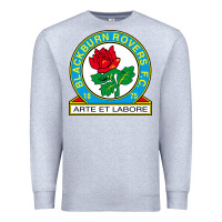 Heather Grey rovers black burn fc Premium Sweatshirt - linhVisuals