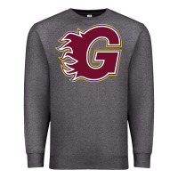 Charcoal Heather guildford flames Premium Sweatshirt - linhVisuals