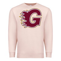 Pale Pink guildford flames Premium Sweatshirt - linhVisuals