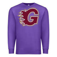 Purple guildford flames Premium Sweatshirt - linhVisuals