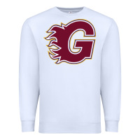 White guildford flames Premium Sweatshirt - linhVisuals