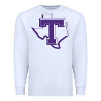 White tarleton tontexas Premium Sweatshirt - linhVisuals