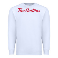 White tim horton tshirt Premium Sweatshirt - linhVisuals