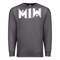 Charcoal Heather Motionless In White Premium Sweatshirt - linhVisuals