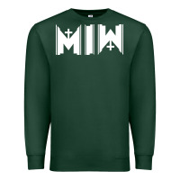 Sports Green Motionless In White Premium Sweatshirt - linhVisuals