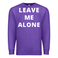 Purple leave me alone, funny slogan Premium Sweatshirt - linhVisuals