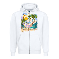 White salt water sunshine Zipper Hoodie - JahusDesignShop