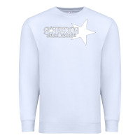 White ROCK STAR Premium Sweatshirt - linhVisuals