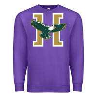 Purple husson  eagles Premium Sweatshirt - linhVisuals