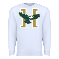 White husson  eagles Premium Sweatshirt - linhVisuals