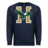 Navy husson  eagles Premium Sweatshirt - linhVisuals