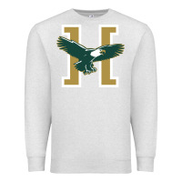 Oatmeal Heather husson  eagles Premium Sweatshirt - linhVisuals