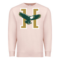 Pale Pink husson  eagles Premium Sweatshirt - linhVisuals