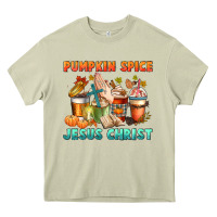 Pumpkin Spice And Jesus Christ Heavy Core Tee | Teevron