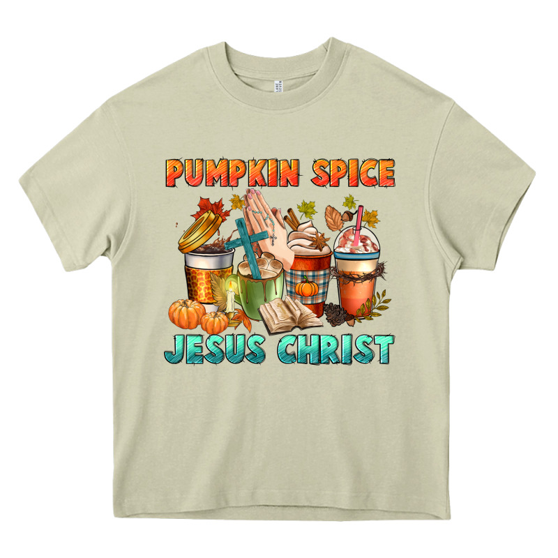 Pumpkin Spice And Jesus Christ Heavy Core Tee by CowGirlArtShop | Teevron
