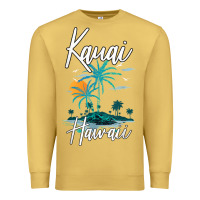 Antique Gold family vacation retro sunset hawaii kauai t shirt Premium Sweatshirt - linhVisuals