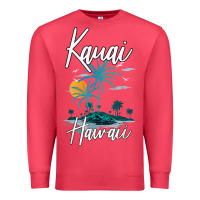 Cardinal family vacation retro sunset hawaii kauai t shirt Premium Sweatshirt - linhVisuals