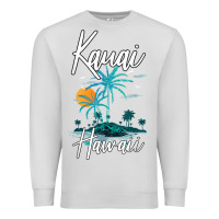 Dove Grey family vacation retro sunset hawaii kauai t shirt Premium Sweatshirt - linhVisuals