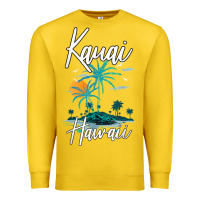 Lemon family vacation retro sunset hawaii kauai t shirt Premium Sweatshirt - linhVisuals