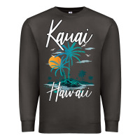 Smoke family vacation retro sunset hawaii kauai t shirt Premium Sweatshirt - linhVisuals