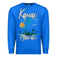 True Royal family vacation retro sunset hawaii kauai t shirt Premium Sweatshirt - linhVisuals