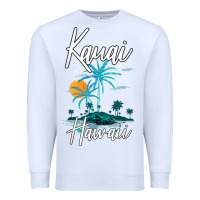 White family vacation retro sunset hawaii kauai t shirt Premium Sweatshirt - linhVisuals