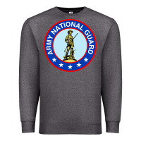 Charcoal Heather army national guard Premium Sweatshirt - linhVisuals