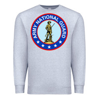 Heather Grey army national guard Premium Sweatshirt - linhVisuals
