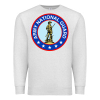 Oatmeal Heather army national guard Premium Sweatshirt - linhVisuals