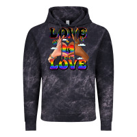 Cloud Black love is love lgbtq pride hands Vintage Hoodie - LillyAllenDesigns