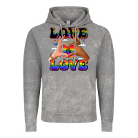 Cloud Rock love is love lgbtq pride hands Vintage Hoodie - LillyAllenDesigns