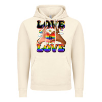 Vintage Artic love is love lgbtq pride hands Vintage Hoodie - LillyAllenDesigns