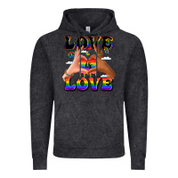 Vintage Black love is love lgbtq pride hands Vintage Hoodie - LillyAllenDesigns
