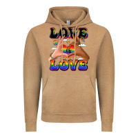 Vintage Camel love is love lgbtq pride hands Vintage Hoodie - LillyAllenDesigns