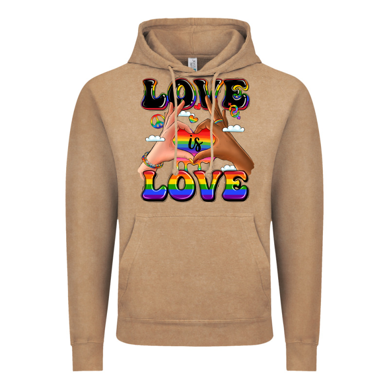Love Is Love Lgbtq Pride Hands Vintage Hoodie by LillyAllenDesigns | Teevron