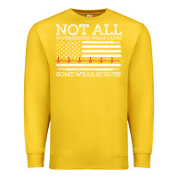 Lemon nurses not all superheroes wear caps some wear scrubs nurse supportive Premium Sweatshirt - linhVisuals