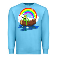 Ocean Blue the rainbow connection Premium Sweatshirt - linhVisuals