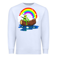 White the rainbow connection Premium Sweatshirt - linhVisuals