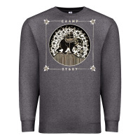 Charcoal Heather caamp Premium Sweatshirt - linhVisuals