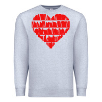 Heather Grey book lover Premium Sweatshirt - linhVisuals
