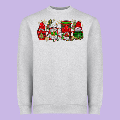 Christmas Mexican Gnomies Coffee Heavyweight Sweatshirt Designed By Jahusdesignshop